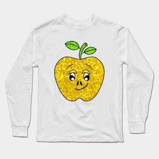 FUNNY Food Cute Golden Delicious Apple Long Sleeve T-Shirt